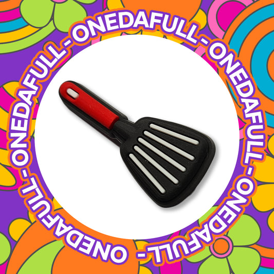 COOKING - Kitchen Spatula Burger - BBQ Charm To Fit Crocs/Clogs - PVC - 3D