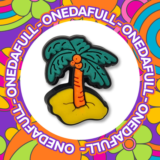 Desert Island Palm Tree Holiday Tropical Charm To Fit Crocs