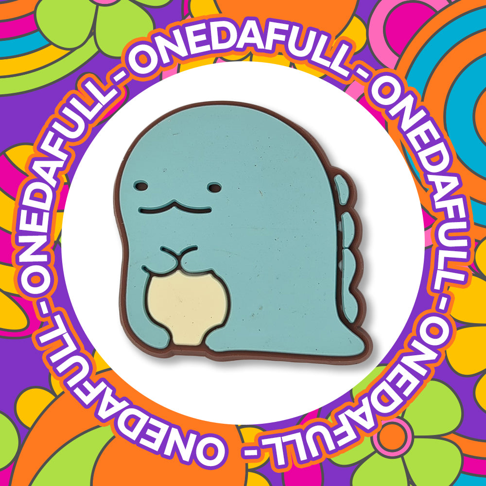 Chunky Blue Baby Dinosaur Croc Charm