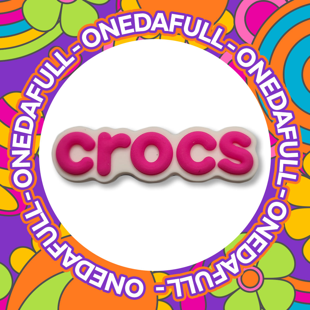 Pink Crocs Logo Croc Badge Charm for Crocs