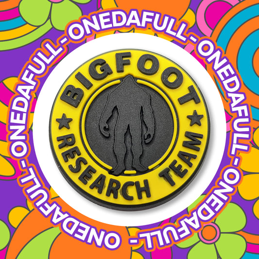 Super Funny Big Foot Research Team Badge - Monster Charm To Fit Crocs/Clogs