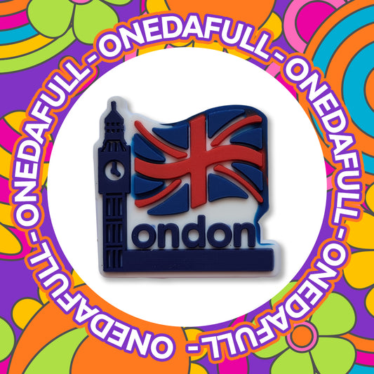 City Of London Union Jack Big Ben Charm To Fit Crocs