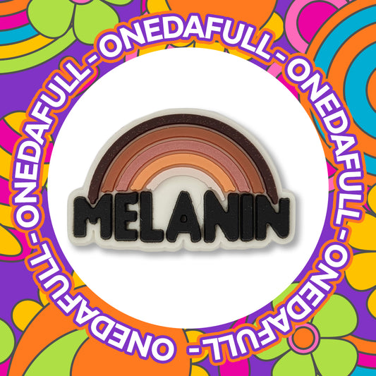 Melanin Rainbow Croc Charm