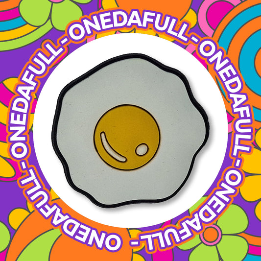 Super Cute Fried Egg Croc Charm - Chicken Breakfast Food