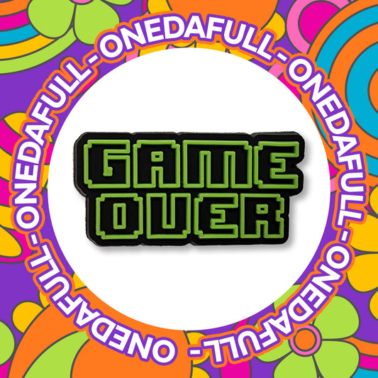 Super Cute Green Game Over Gaming Croc Charm