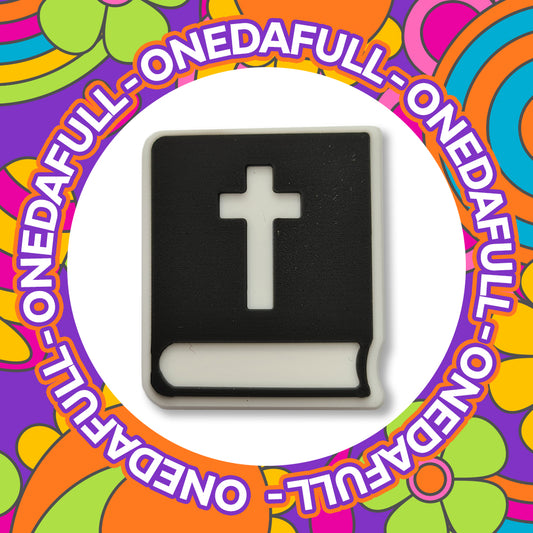 Super Cute Jesus Christ Religion Bible Holy Book Badge Charm To Fit Crocs/Clogs