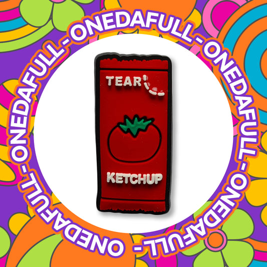 Ketchup Sachet Fast Food Takeaway Charm To Fit Crocs