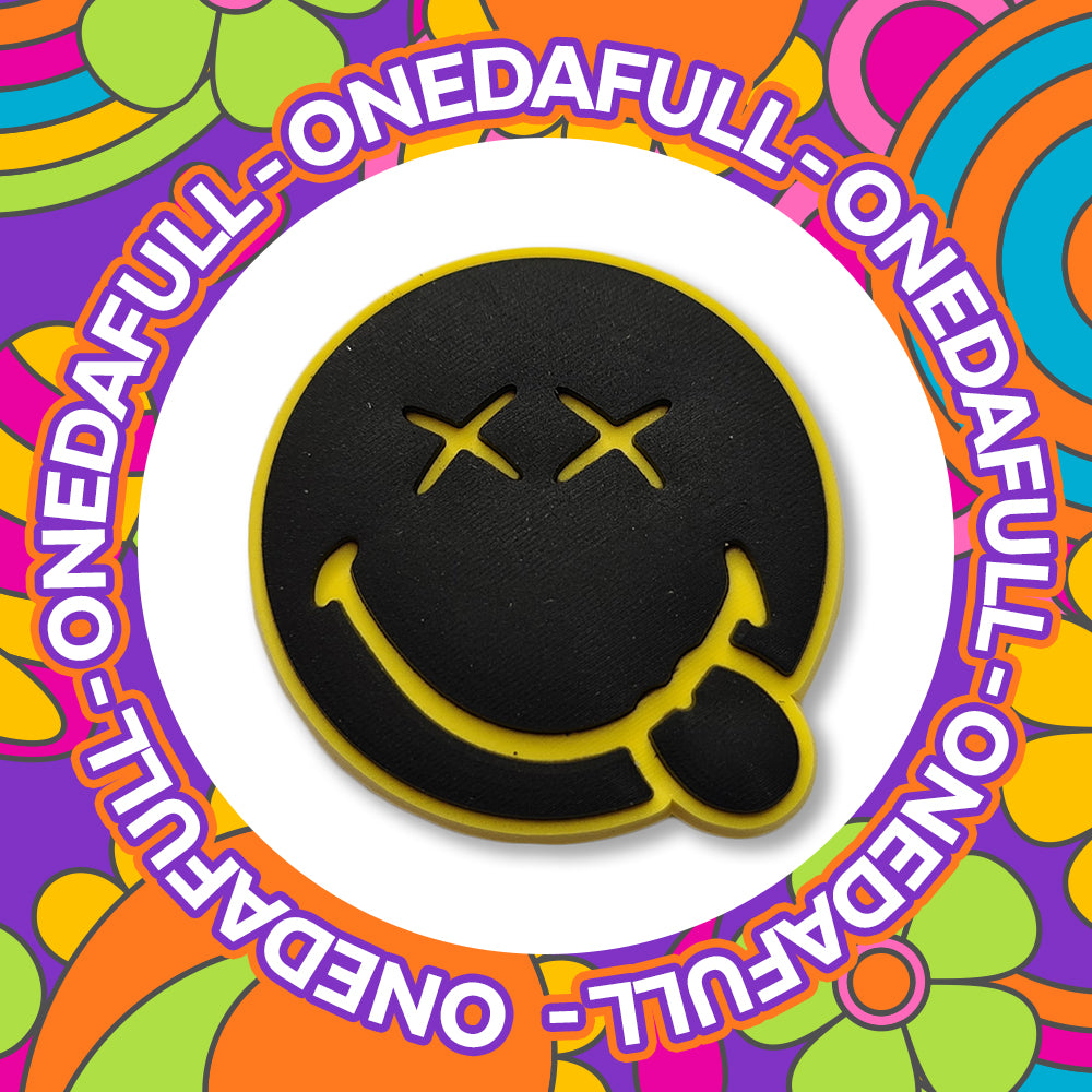 Smiling Face Croc Charm: Cheeky PVC Clog Decoration