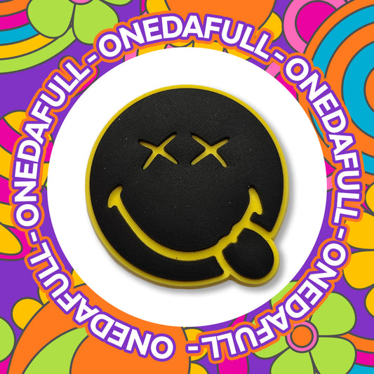 Smiling Face Croc Charm: Cheeky PVC Clog Decoration