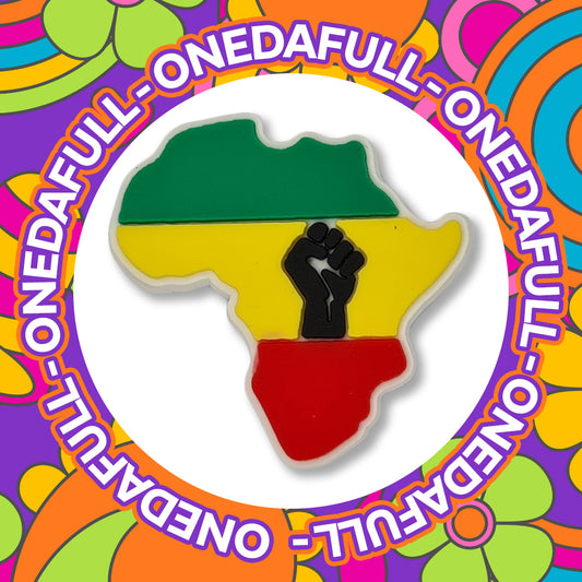 Africa Flag Croc Charm