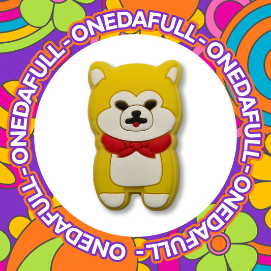 SUPER CUTE Puppy Shibu Dog Charm To Fit Crocs/Clogs - Animal Pet Pretty Happy