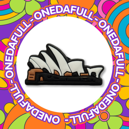 Sydney Opera House Charm To Fit Crocs/Clogs - PVC - Land Mark - 3D - Australia