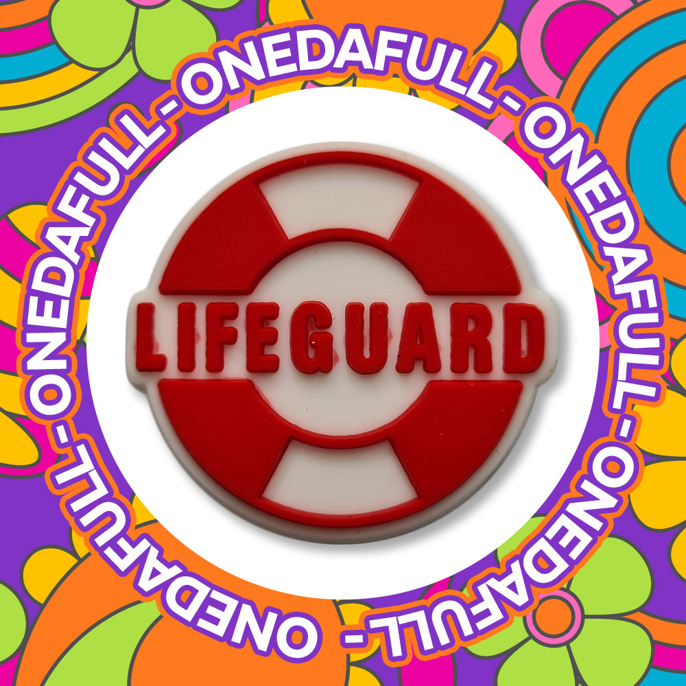 SUPER Cute LIFE GUARD swimming badge pool Charm To Fit Crocs/Clogs