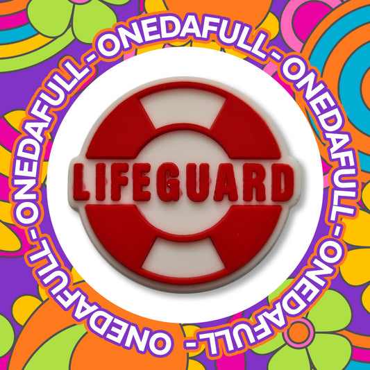 SUPER Cute LIFE GUARD swimming badge pool Charm To Fit Crocs/Clogs
