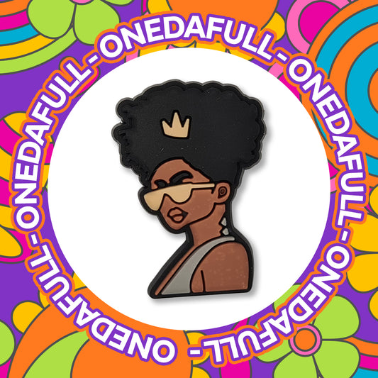 Black Queen Croc Charm