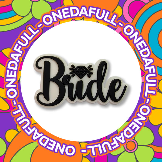 Super Cute Bride With Diamond Croc Charm - Wedding