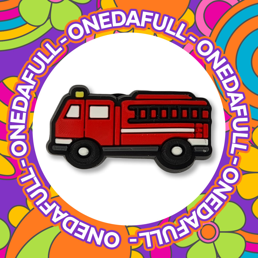 Fire Fighter Engine Wagon Job Clog Charm To Fit Crocs