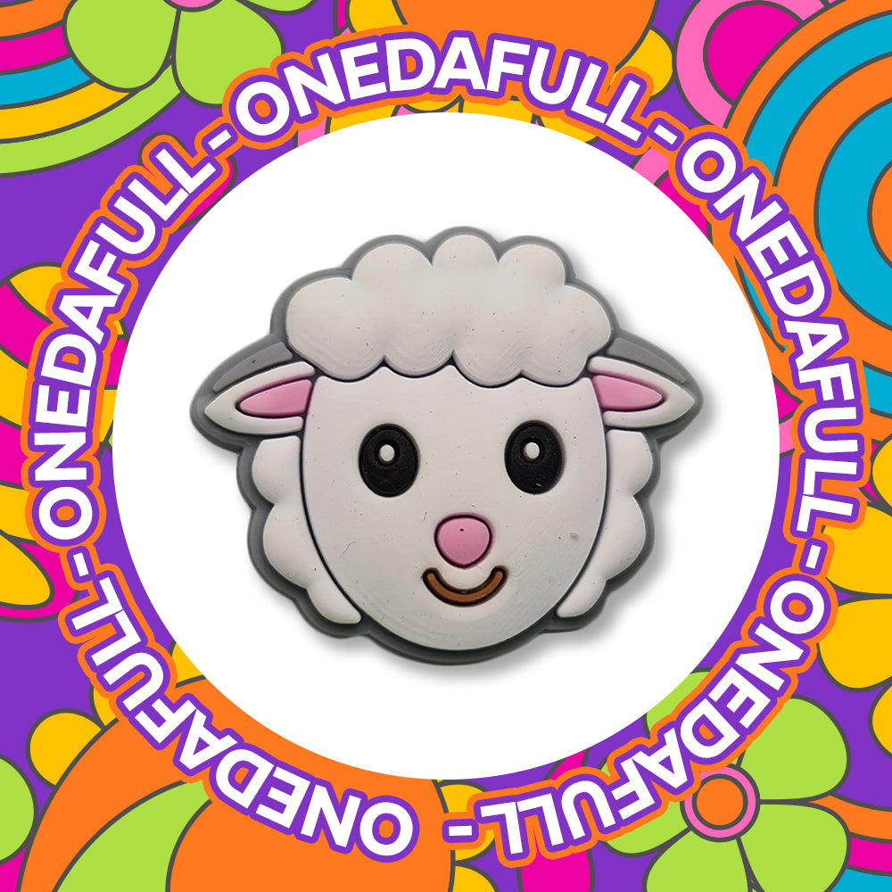 SUPER CUTE Baby Fluffy Lamb Sheep Charm To Fit Crocs/Clogs - Animal Farm