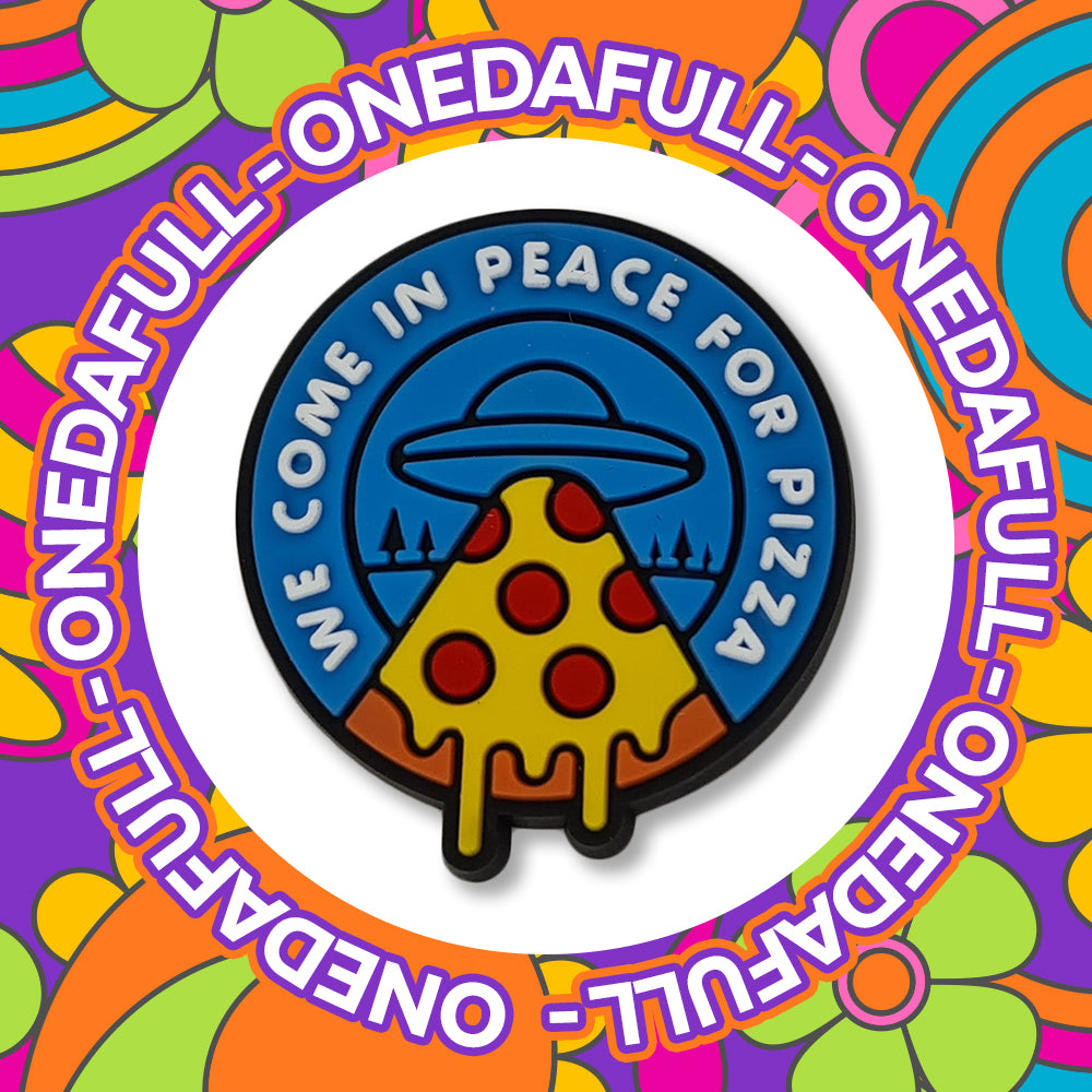 UFO Alien Pizza Sign Food Clog Charm To Fit Crocs