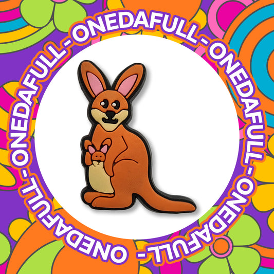 Super Cute BABY MINI Kangaroo with Mum Charm To Fit Crocs/Clogs - Animal Australia