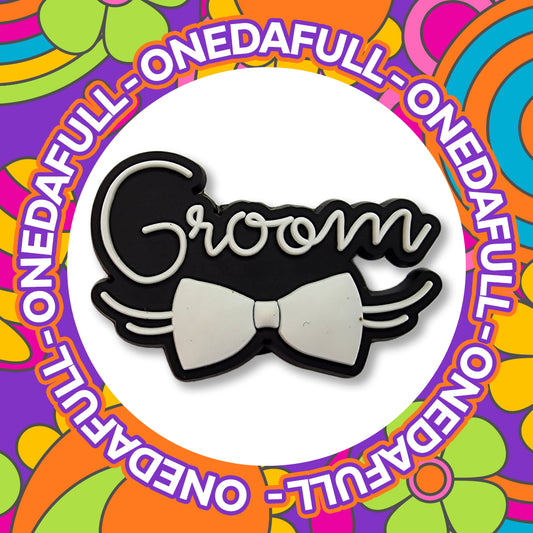 Super Cute Groom Bow Tie Croc Charm - Wedding