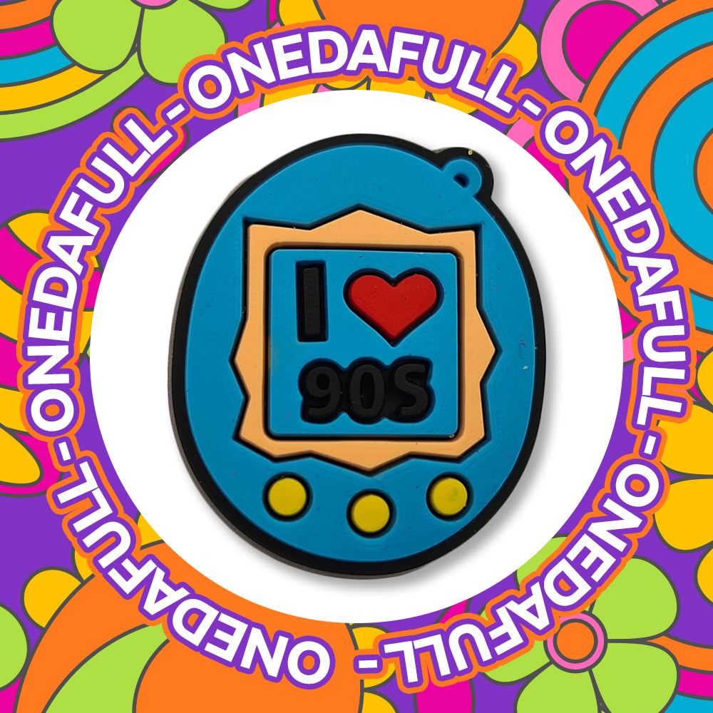 SUPER CUTE I Love The 90's 90s Cyber Pet Charm To Fit Crocs/Clogs - Retro