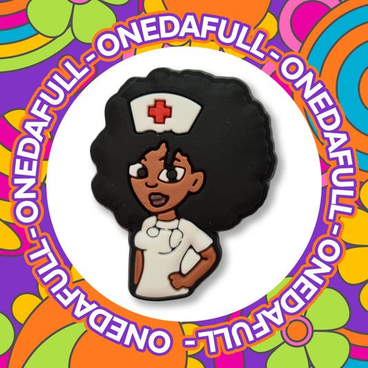 Super Cute Nurse/Doctor With Hand On Hip Croc Charm - Medical - Hospital