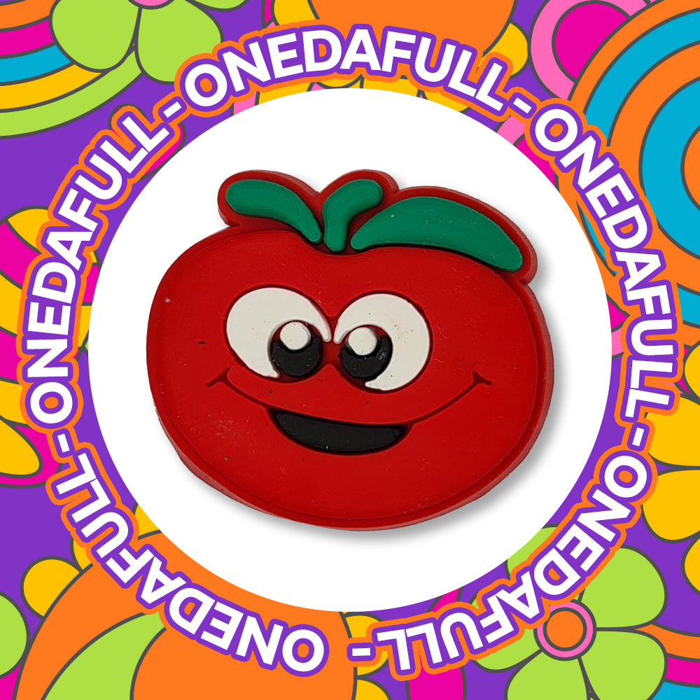 Smiling Cute Tomato Clog Charm