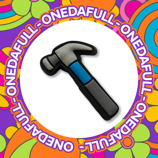 SUPER CUTE Hammer Tools Job Construction Work Charm To Fit Crocs/Clogs - DIY