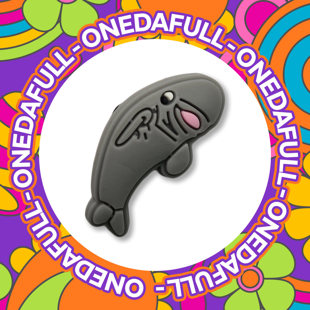 Baby Beluga Whale Croc Charm: Sea Mammal