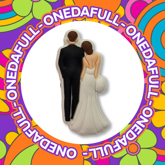 Super Cute Bride & Groom Croc Charm - Wedding