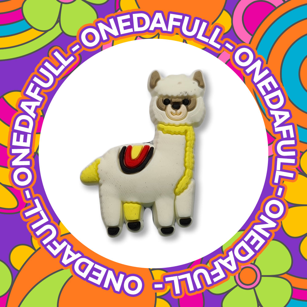 SUPER CUTE Baby Fluffy Alpaca Charm To Fit Crocs/Clogs - Animal Pretty Farm