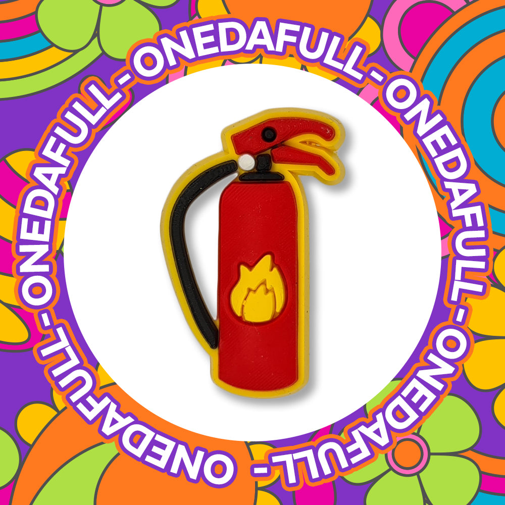 Fireman Fire Extinguisher Clog Charm To Fit Crocs