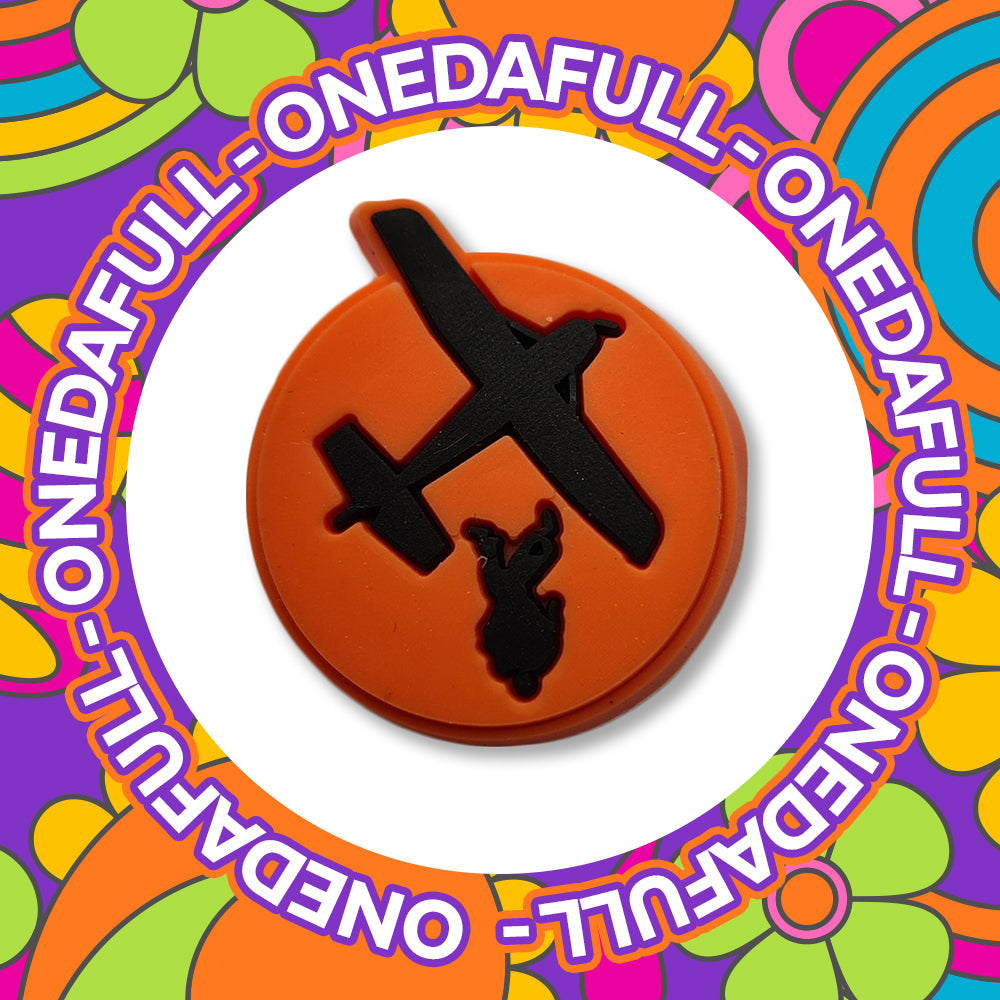 Super Cute Sky Diving Badge Parachute Jump Charm To Fit Crocs/Clogs - SPORT