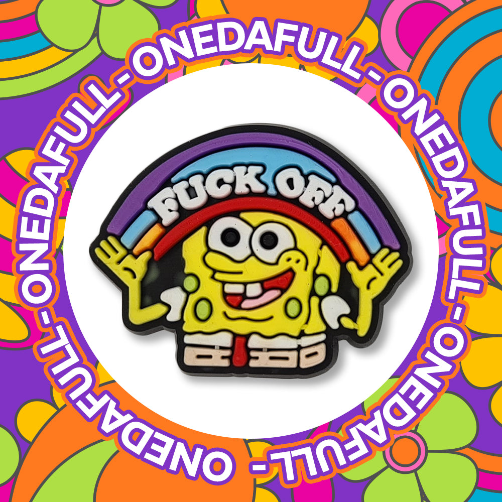 Naughty Swearing Sponge Bob Clog Charm To Fit Crocs