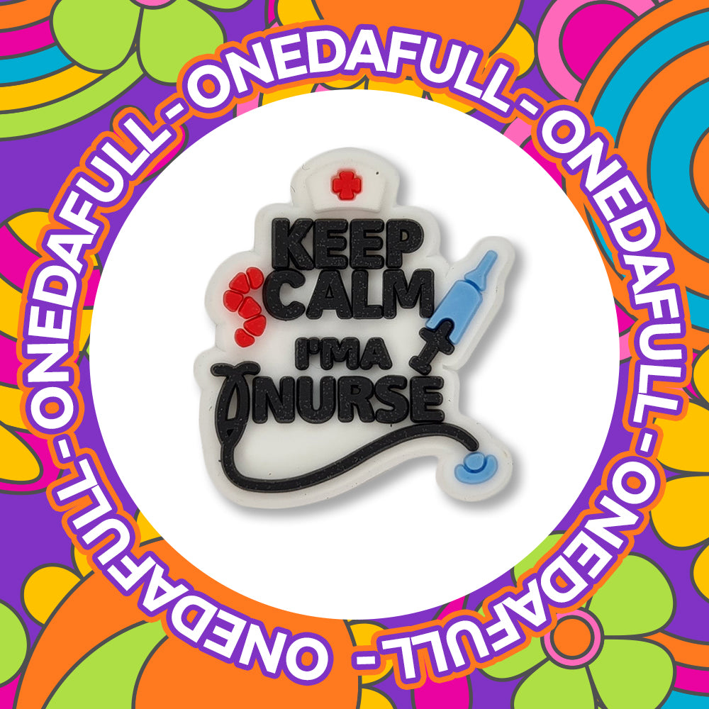 Keep Calm Im A Nurse Medical Hospital Clog Charm To Fit Crocs