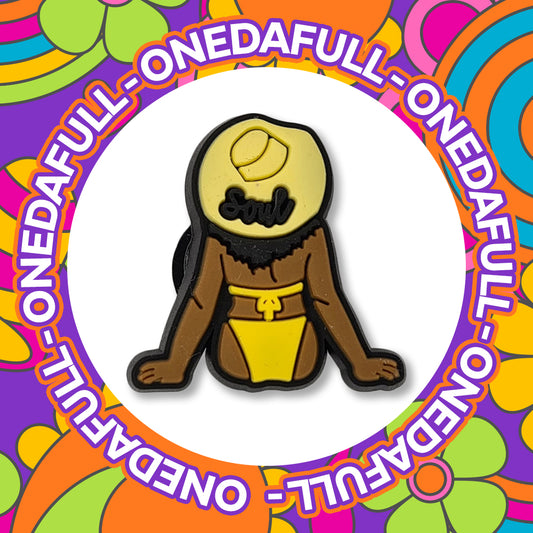 Black Soul Queen Croc Charm