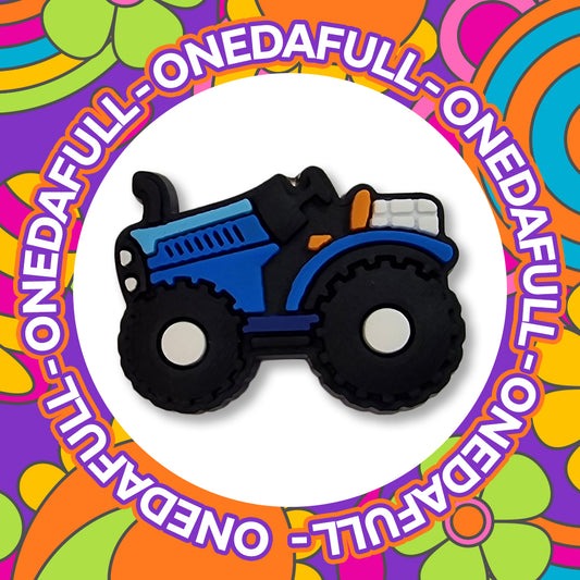 Super Cute Blue Farm Tractor Charm To Fit Crocs/Clogs - Countryside Farming Outdoors Nature