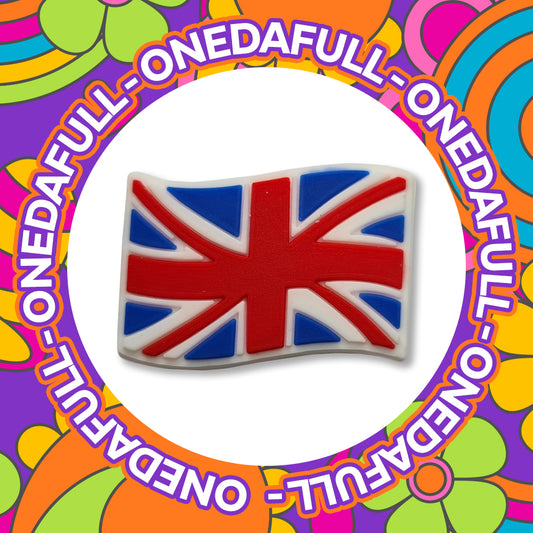 Union JACK UK FLAG Charm To Fit Crocs/Clogs - Pvc - Country Travel