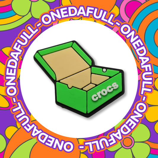 Super Cute Empty Green Crocs Box - Funny - Meme - Charms For Crocs / Shoes