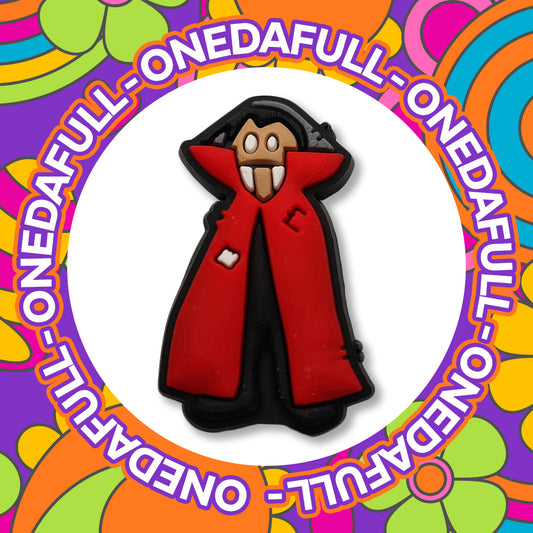 Baby Count Dracula Croc Charm: Spooky Vampire Clog Decoration