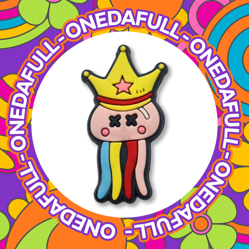 Rainbow Jellyfish Croc Charm: 3D Clog Decoration