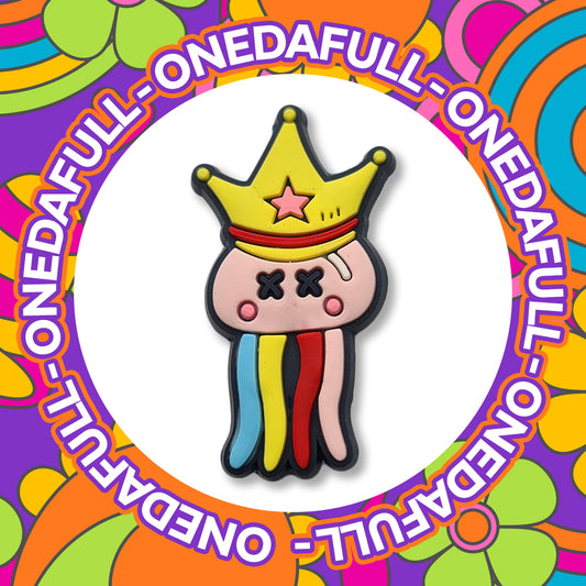 Rainbow Jellyfish Croc Charm: 3D Clog Decoration