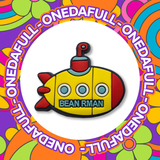 Yellow Submarine Croc Charm