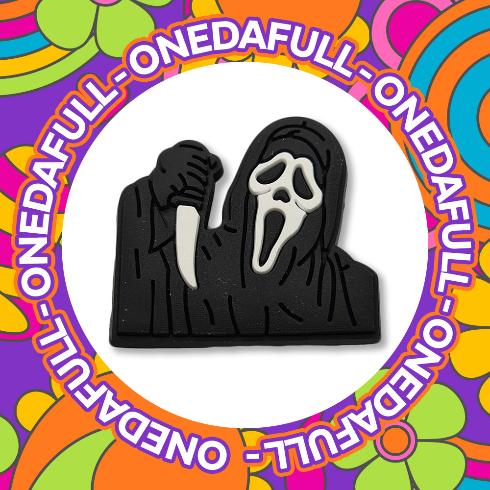 HORROR - Charms For Crocs / Shoes - PVC - Scream Mask Killer - CUTE - SPOOKY