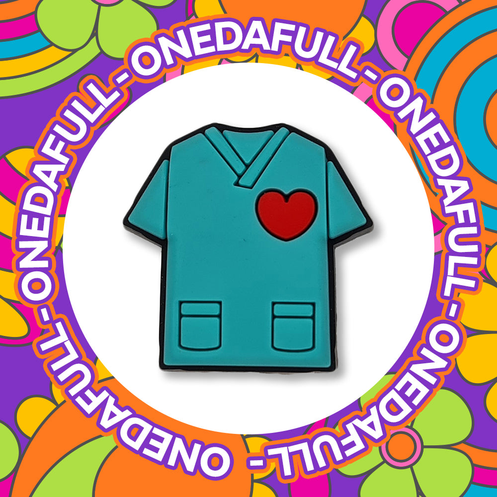 Nurse Doctor Uniform Jacket With Love Heart Hospital Medical Clog Charm To Fit Crocs