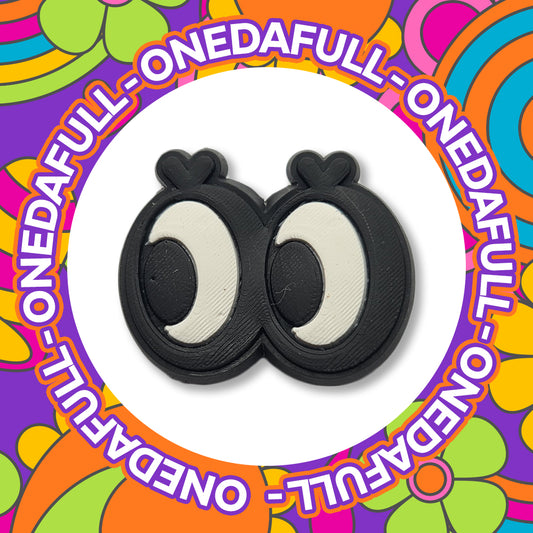 Pretty Eyes Emoji Charm for Crocs - Funny Cartoon