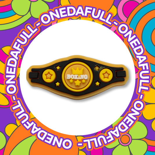 Super Cute Boxer Boxing Fighter Fighting Belt Champ Charm To Fit Crocs/Clogs