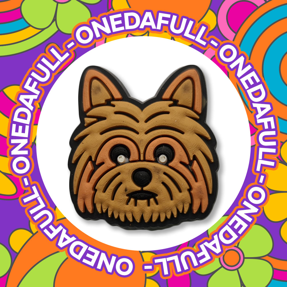 Super Cute PUPPY Yorkshire Terrier Charm To Fit Crocs/Clogs - PRETTY - Dog