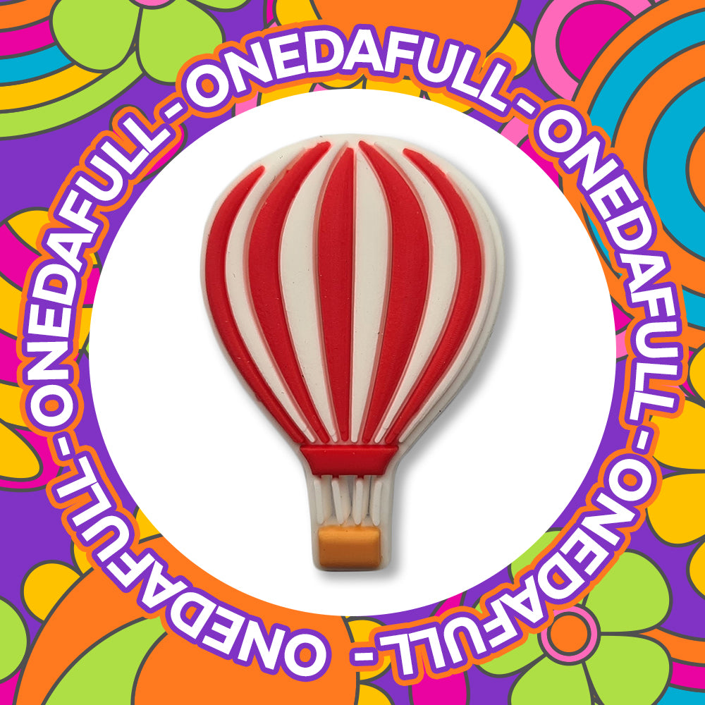 Red Hot Air Balloon Croc Charm